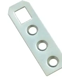 Príslušenstvo k nábytku Oko rozmer: 50x15x1,0mm farba: pozink biela 6 ks