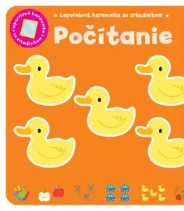 Leporelá, krabičky, puzzle knihy Počítanie - leporelová harmonika so zrkadielkom