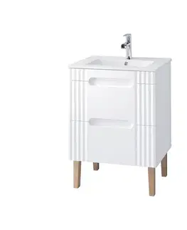 Skrinky s umývadlom ArtCom Kúpeľňová skrinka s umývadlom FIJI White U60/1 | 60 cm