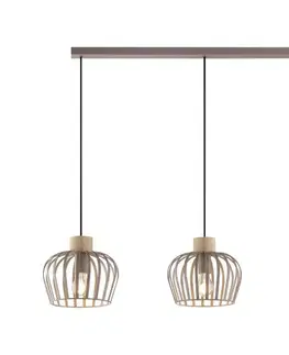 Svietidlá Brilliant - Luster na lanku NORDIC CAGE 3xE27/20W/230V béžová 51553/22