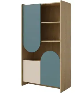 Regály Regál Lexi 7 Cremona/Macadamia/Morská