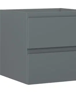 Kúpeľňový nábytok MEXEN/S - Orio kúpeľňová skrinka pod umývadlo 50, 2 zásuvky, grafit mat 91A10-05047-2-BFF66