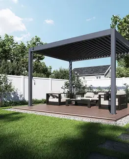 Bioklimatické pergoly Bioklimatická pergola ECO 4x3 m Rojaplast