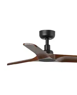 Ventilátory FARO Barcelona FARO 33806WT - Stropný látor HEYWOOD S drevo/čierny pr. 90 cm WT + DO 33806T
