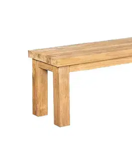 Záhradné lavice DEOKORK Teaková lavica FLOSS RECYCLE 190 × 40 × 48 cm