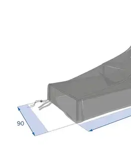 Záhradné slnečníky a doplnky DEOKORK Obal na lehátko 235x90x60 cm
