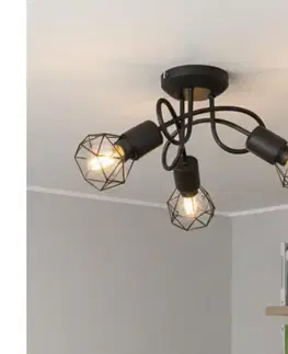 Svietidlá BRILAGI - Prisadený luster CAGE 3xE14/40W/230V 54802S-3D-BRI