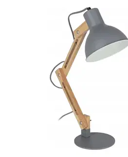 Lampy SmartLED Stolná lampa 1xE27/40W/230V sivá 7887