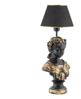 Lampy  Stolná lampa OPELYA 1xE27/40W/230V čierna/zlatá 390FLH2244
