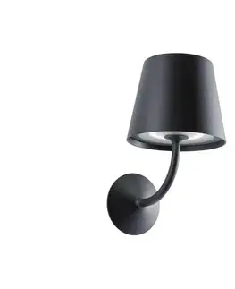 LED osvetlenie Redo 9125 - LED Vonkajšia nástenná lampa GIORGIO LED/7W/230V IP65 čierna 9125
