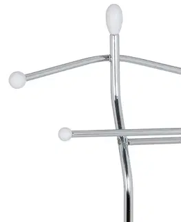 Regály a poličky Nemý sluha 82646 WT chróm/biela, 118 cm