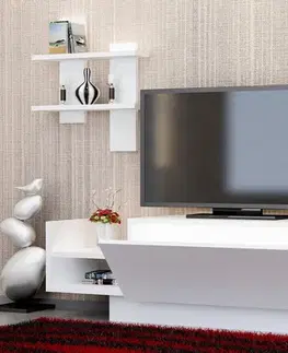 Obývacie steny TV skrinka / Obývacia stena Bahar - White