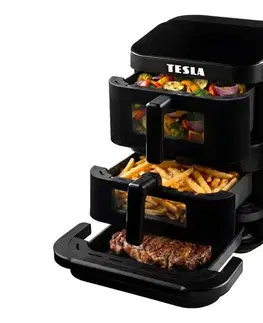 Predlžovacie káble TESLA Electronics AirCook - Trojzónová teplovzdušná fritéza 14,5 l 2800W/230V č. AIRCKTZQ636XXLBLK