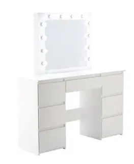 Toaletné stolíky Chomik Toaletný stolík HOLLYWOOD PHO2305 | s LED osvetlením