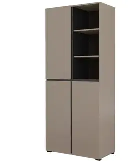 Šatníkové skrine Skriňa Cross 88  Congo/Čierna