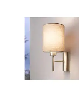 Svietidlá Eglo 94925 - Nástenné svietidlo PASTERI 1xE27/60W/230V taupe 94925