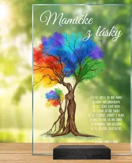 Tabuľky s venovaním (darčeky) Darček pre mamu - personalizovaná plaketa s vlastným textom a dizajnom