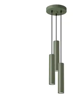 Svietidlá  SL.1487 - Luster na lanku LAGOS 3xGU10/10W/230V zelená SL.1487