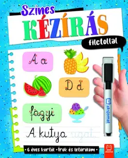 Pre deti a mládež - ostatné Színes kézírás filctollal - Írok és letörlöm - 6 éves kortól - Agata Kaczynska