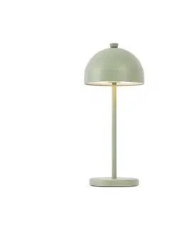 Lampy Stolná lampa zelená vrátane LED IP54 nabíjateľná s nabíjacou stanicou - Squirrel