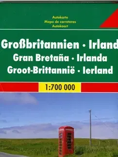 Do auta Veľká Británia mapa 1:700TIS.