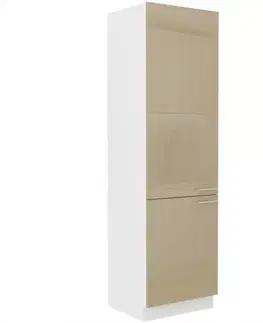 Kuchynské skrinky stojace Kuchynská skrinka Lara 60dk-210 2f Bb Mdf Cappucino lesk