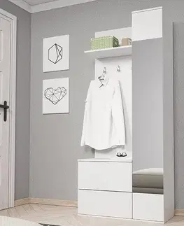 Predsieňové steny KONDELA Gadis predsieň biela