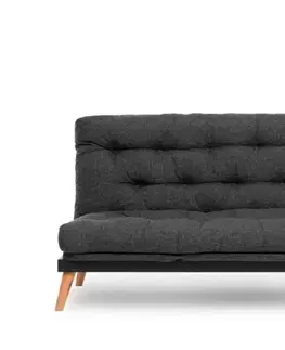 Pohovky a gauče Trojmiestna rozkladacia pohovka Saki - Dark Grey