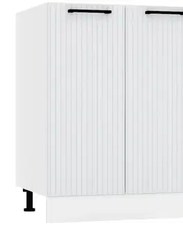 Kuchynské skrinky stojace Skrinka do kuchyne  Kate d60 svetlosivá mat