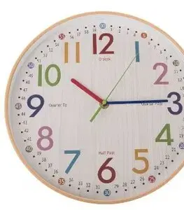 Hodiny Nástenné hodiny Colorful, pr. 30,5 cm, plast
