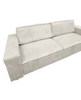 Pohovky a gauče KONDELA Harpera Big Sofa rozkladacia pohovka s úložným priestorom béžová