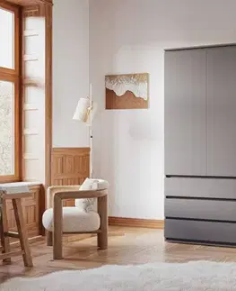 Šatníkové skrine SONIJA COMBI šatníková skriňa, grafit