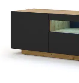 TV stolíky ArtBm TV stolík AURA 150 | dub artisan / čierna