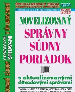 Trestné právo Novelizovaný Správny súdny poriadok 14/2025