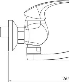 Kuchynské drezy NOVASERVIS NOVASERVIS - Drezová batéria bez ramena 100 mm Metalia 57 chróm 57074/1,0