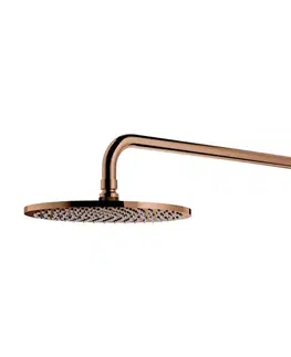 Sprchy a sprchové panely OMNIRES - SLIMLINE hlavová sprcha vrátane ramena, o25 cm meď /CP/ WGSET1CP