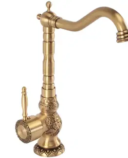 Kúpeľňové batérie REA - Kuchynská Umývadlová batéria VENICE antique bronze REA-B2500