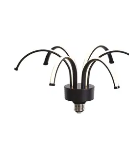 LED osvetlenie Dekoratívna LED žiarovka E27 čierna 6W 450 lm 3000K