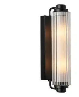 Svietidlá Nordlux - Kúpeľňové zrkadlové osvetlenie NIMAL 2xE14/25W/230V IP44 čierna 2310521003