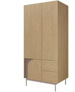 Šatníkové skrine Skriňa Carmen 1 Dub Jar/Toffi