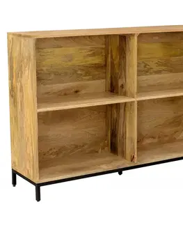 Knižnice Knižnica Gita 130x90x35 indický masív mango