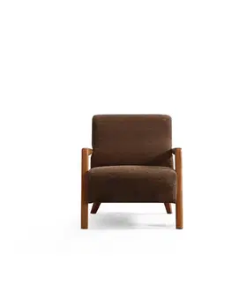 Kreslá Kreslo ušiak Lyke - Brown