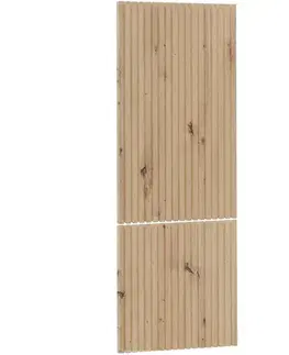 Kuchynské skrinky Čelo skrinky Luxeo F14-N60N ryfla dub