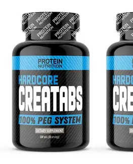 Kreatín Monohydrát 1+1 Zadarmo: Hardcore CreaTabs - Protein Nutrition 100 tbl. + 100 tbl. 
