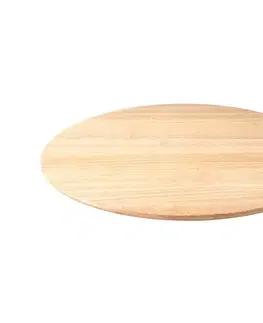 Dosky na krájanie Continenta C3015 - Otočný podnos 46x3,5 cm gumovník C3015
