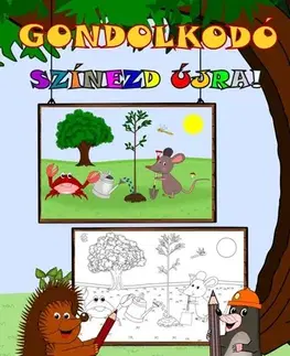 Pre deti a mládež - ostatné Gondolkodó - Színezd újra! - József Simon