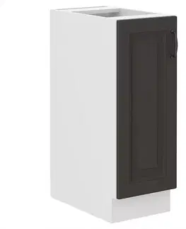 Kuchynské skrinky stojace Kuchynská skrinka STILO grafit mat/biely 30d cargo bb