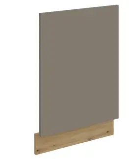 Kuchynské dolné skrinky KONDELA Frisbo ZM dvierka na umývačku 57x44,6 cm sandgrau / dub artisan