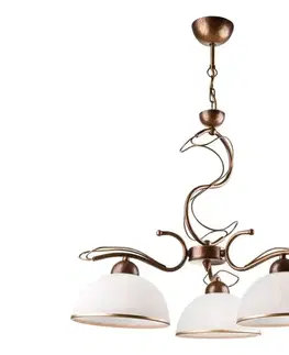 Svietidlá  Luster na tyči COBRA 3xE27/60W/230V bronz/patina LM-3.52/BRĄZ