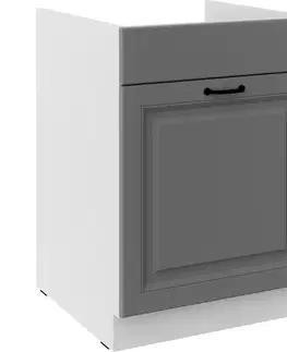 Kuchynské skrinky stojace Kuchynská skrinka Stilo dustgrey/biely 60ZL 1S BB